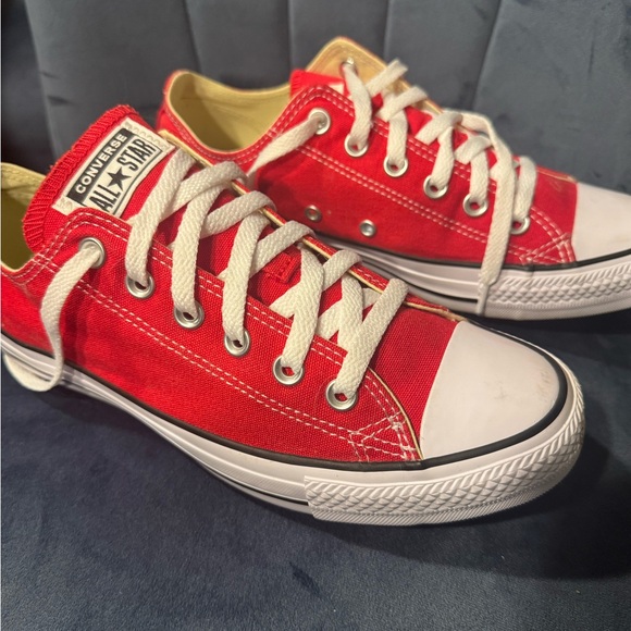 Converse Chuck Taylor All Star Ox Low Top Unisex Sneakers (Red) Men 7 / Women 9 - Picture 9 of 12